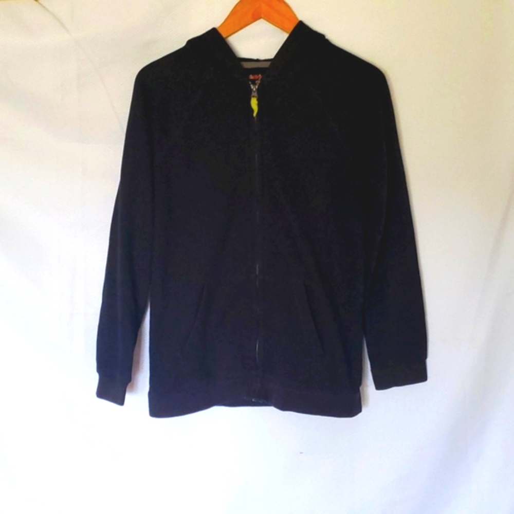 Cat & Jack Black Hooded  Full Zip Jacket Size XL (16)